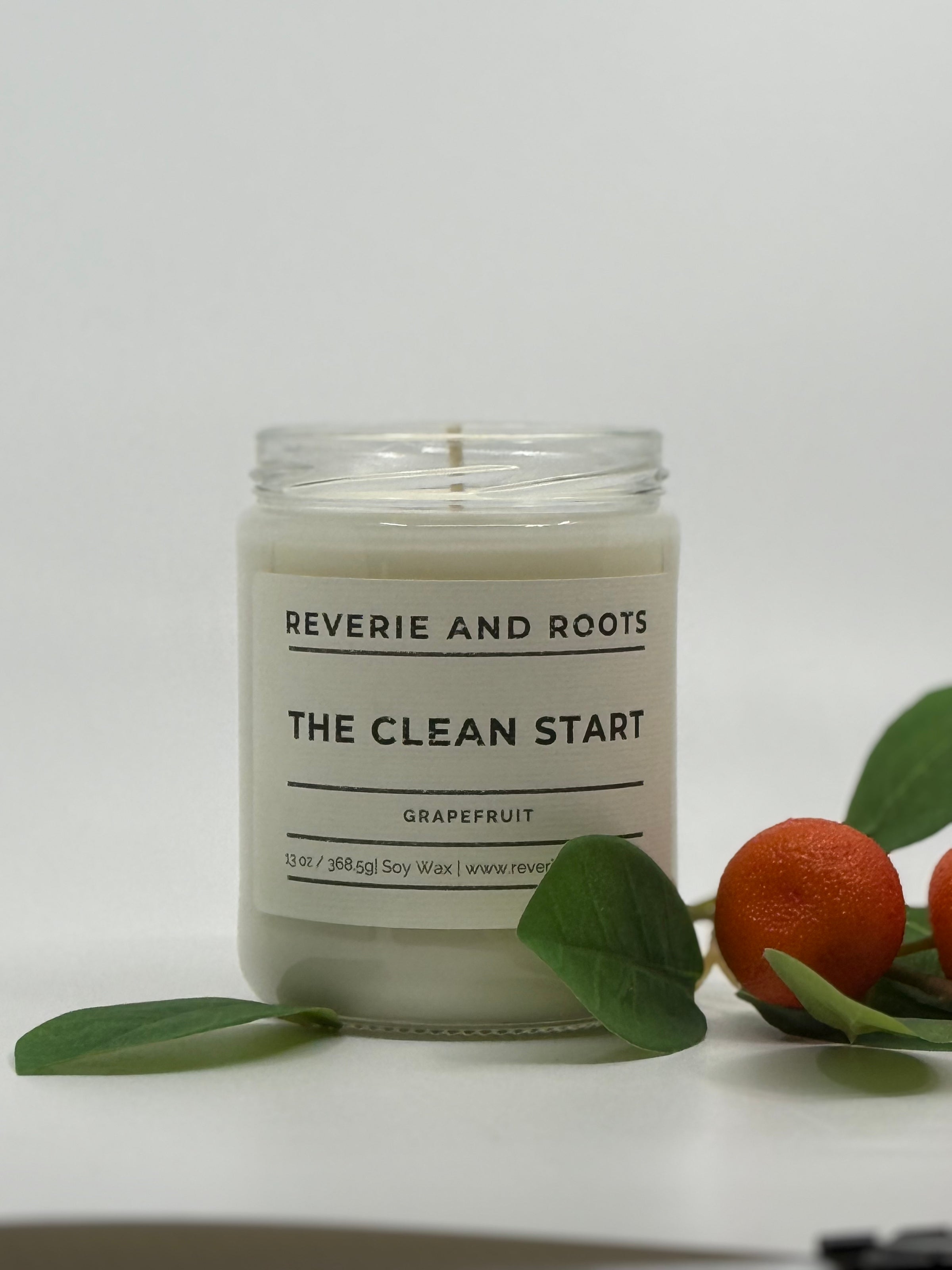 The Clean Start | Grapefruit Candle | Reverie and Roots