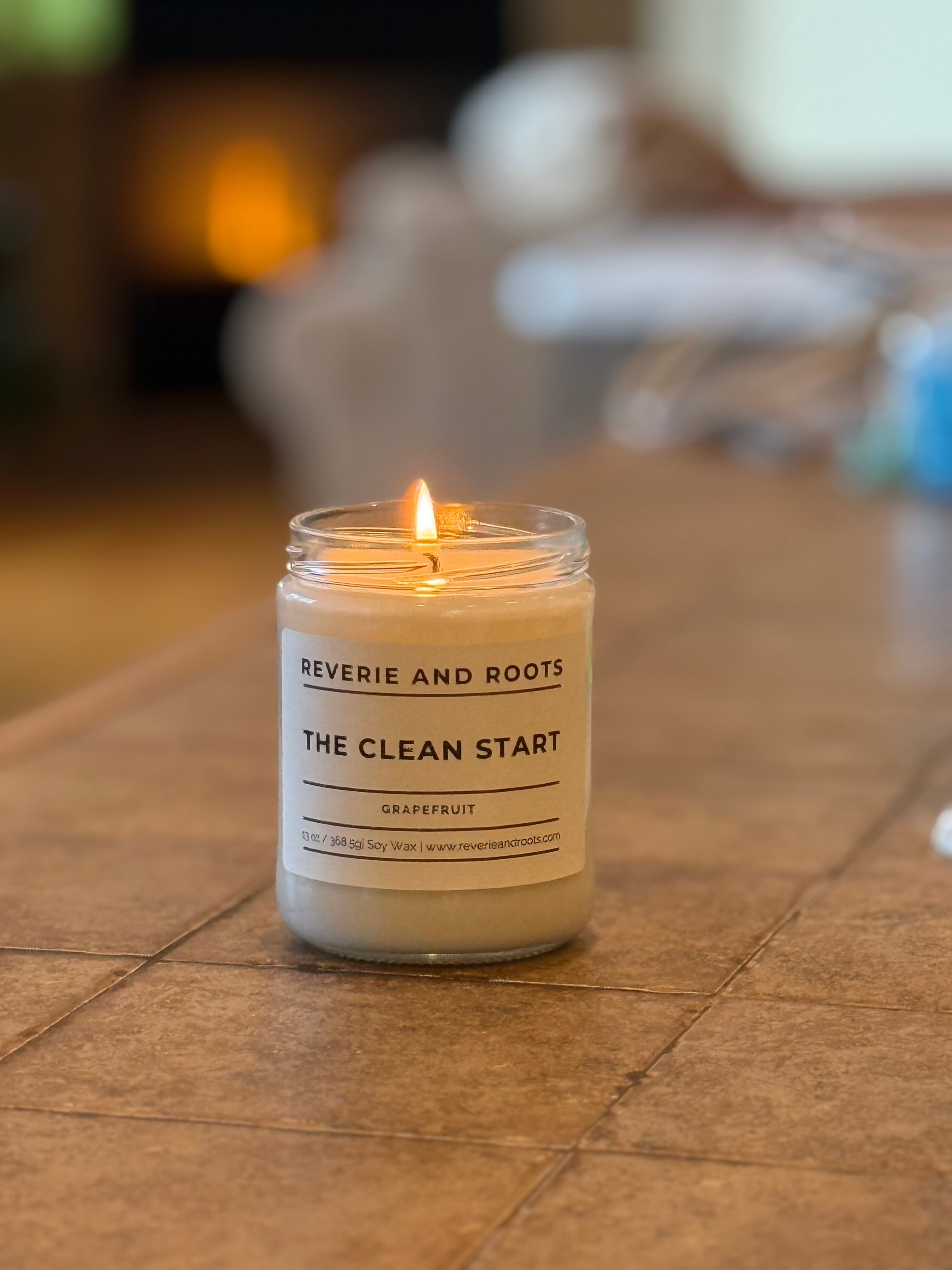 The Clean Start | Grapefruit Candle | Reverie and Roots